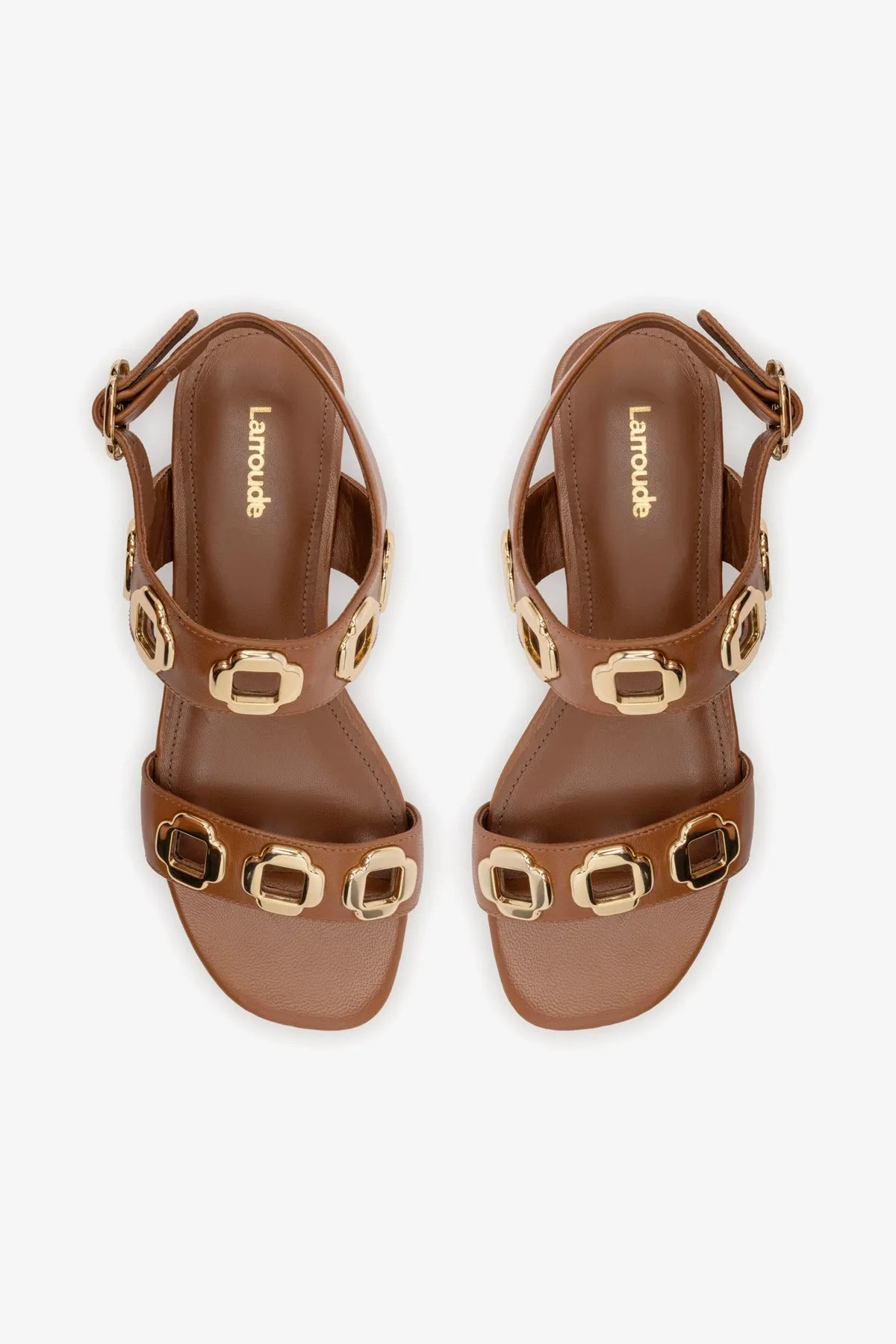 Milan Sandal In Caramel Leather