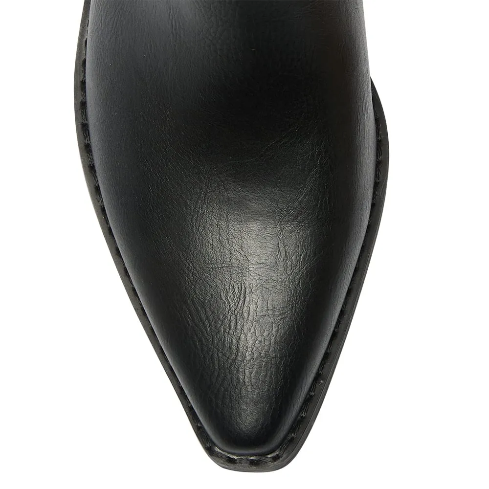 Montana Boot in Black Smooth