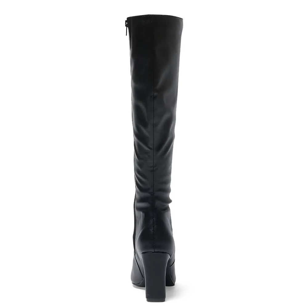 Myles Boot in Black Smooth