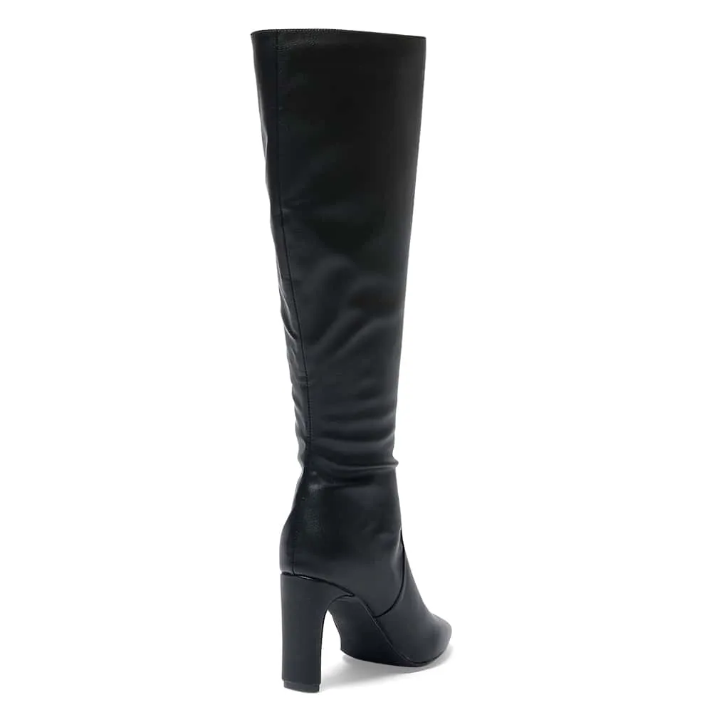 Myles Boot in Black Smooth