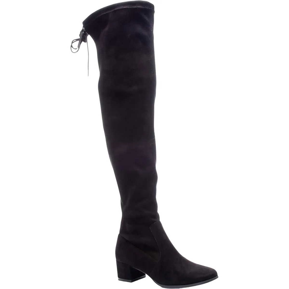 Mystical Womens Faux Suede Drawstring Hem Over-The-Knee Boots