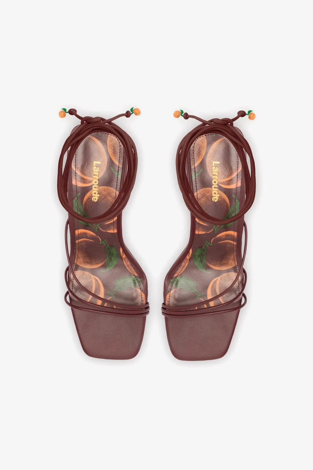 Nadia Sandal In Burgundy Leather