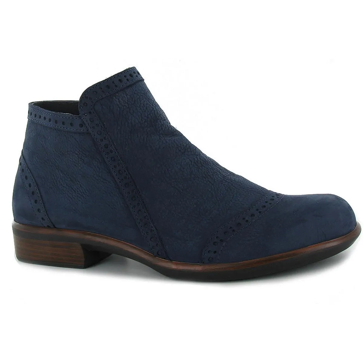 Nefasi Womens Zipper Leather Ankle Boots