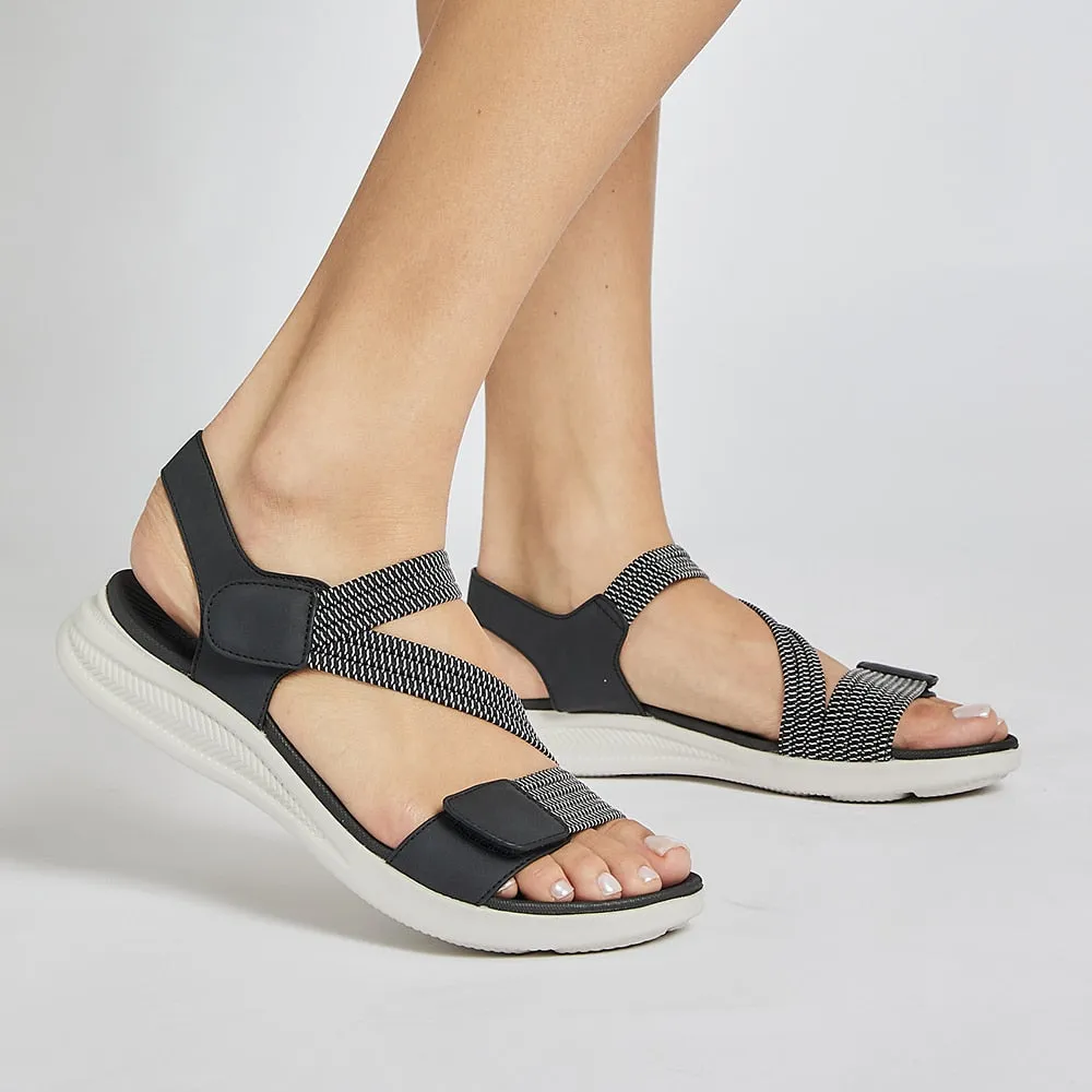 Neon Sandal in Black Multi