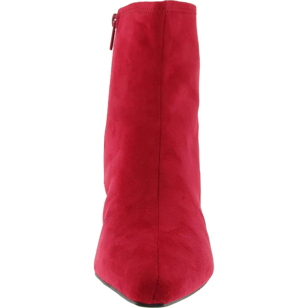 Nidia Womens Faux Suede Zip Up Ankle Boots