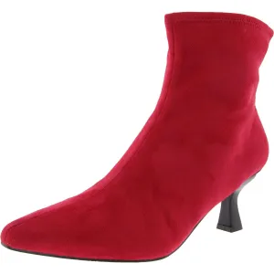 Nidia Womens Faux Suede Zip Up Ankle Boots