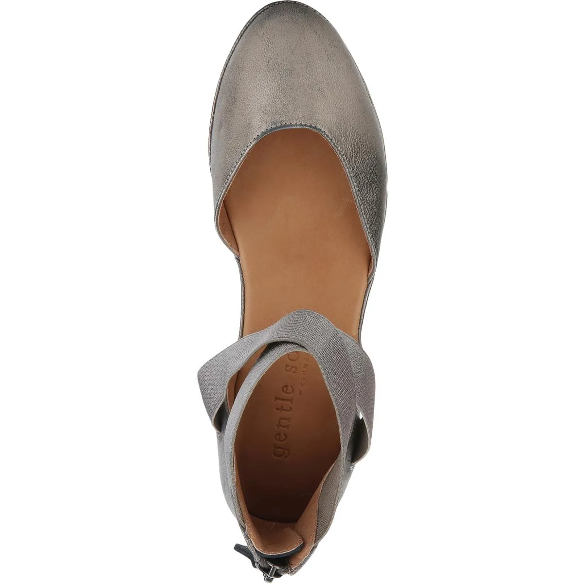 Noa Womens Leather Closed Toe Wedge Sandals