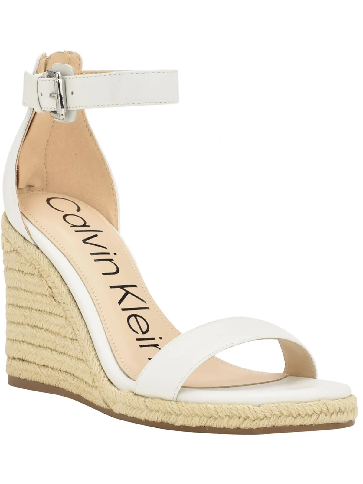 NOSHELA Womens Leather Open Toe Wedge Sandals