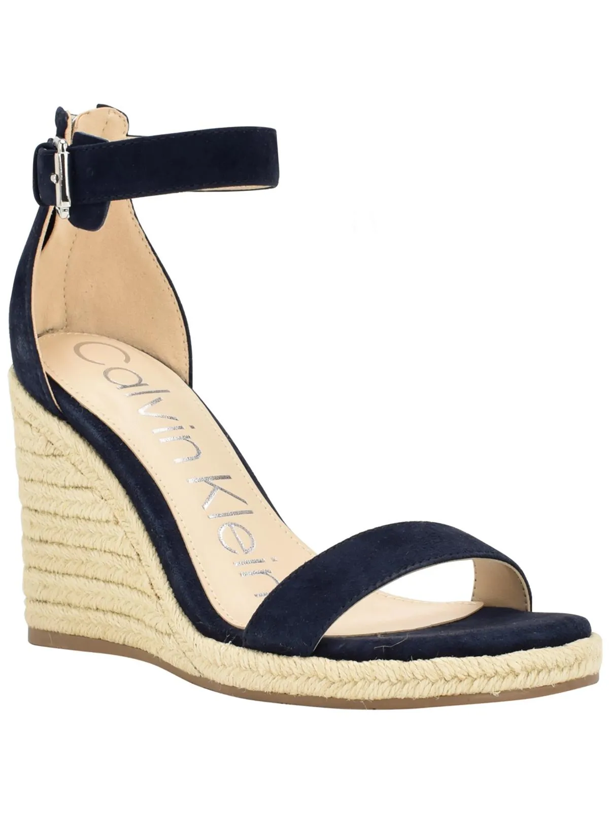 NOSHELA Womens Leather Open Toe Wedge Sandals