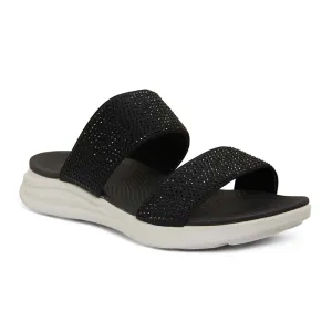 Novato Slide in Black Diamante