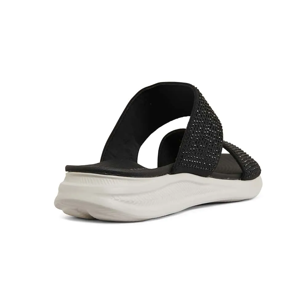 Novato Slide in Black Diamante