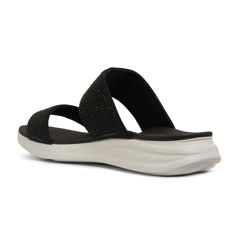 Novato Slide in Black Diamante