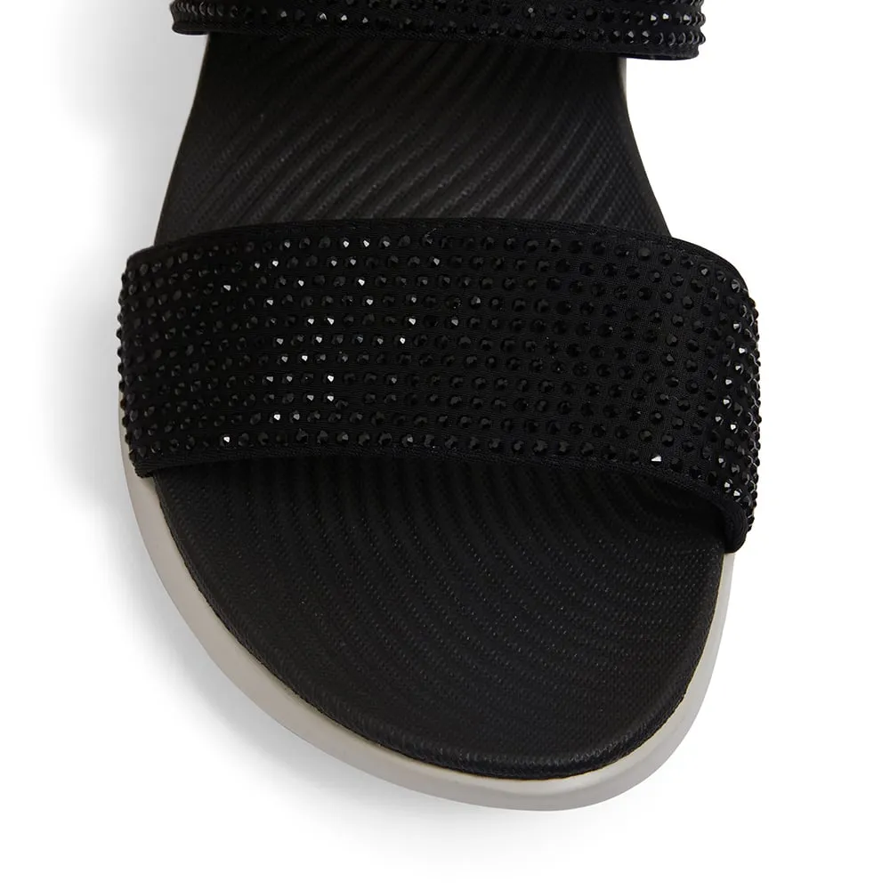 Novato Slide in Black Diamante