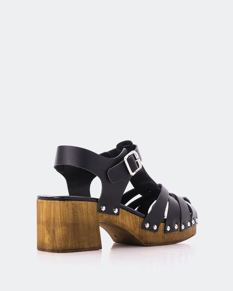 Oline Black Leather