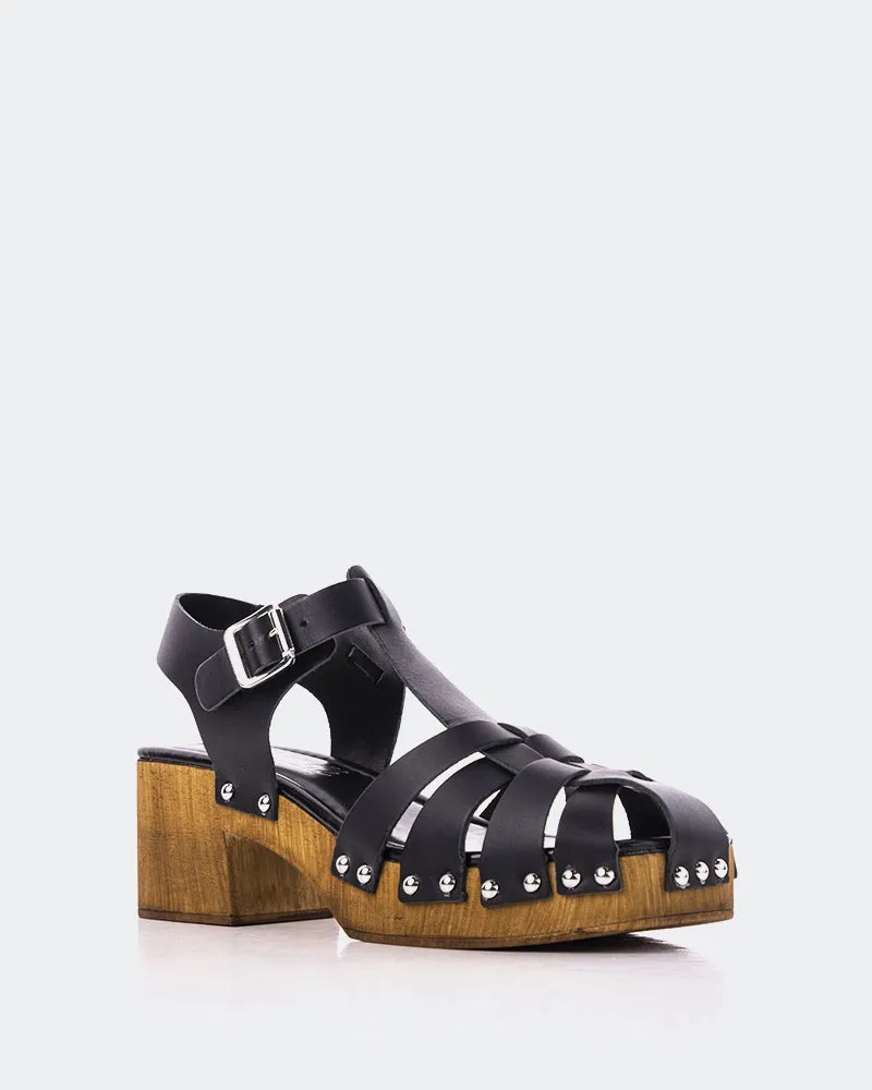 Oline Black Leather