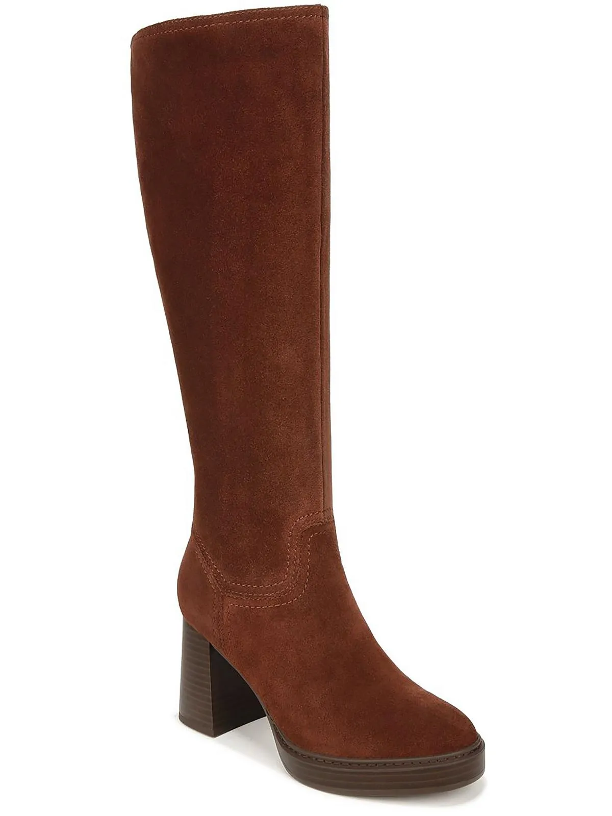 Ona Womens Block Heel Tall Knee-High Boots