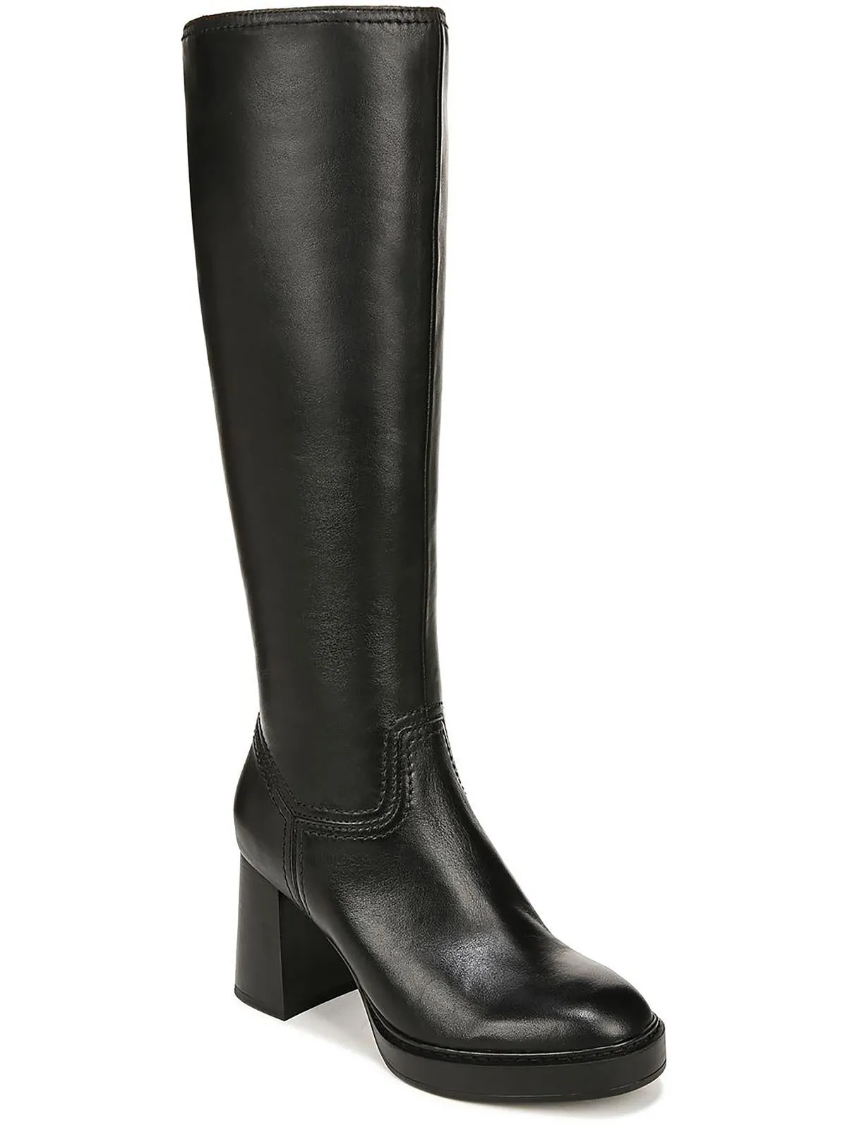 Ona Womens Block Heel Tall Knee-High Boots