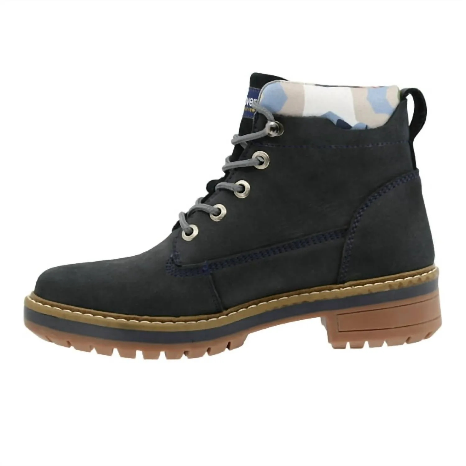 Outdoor Boot In Navy Blue