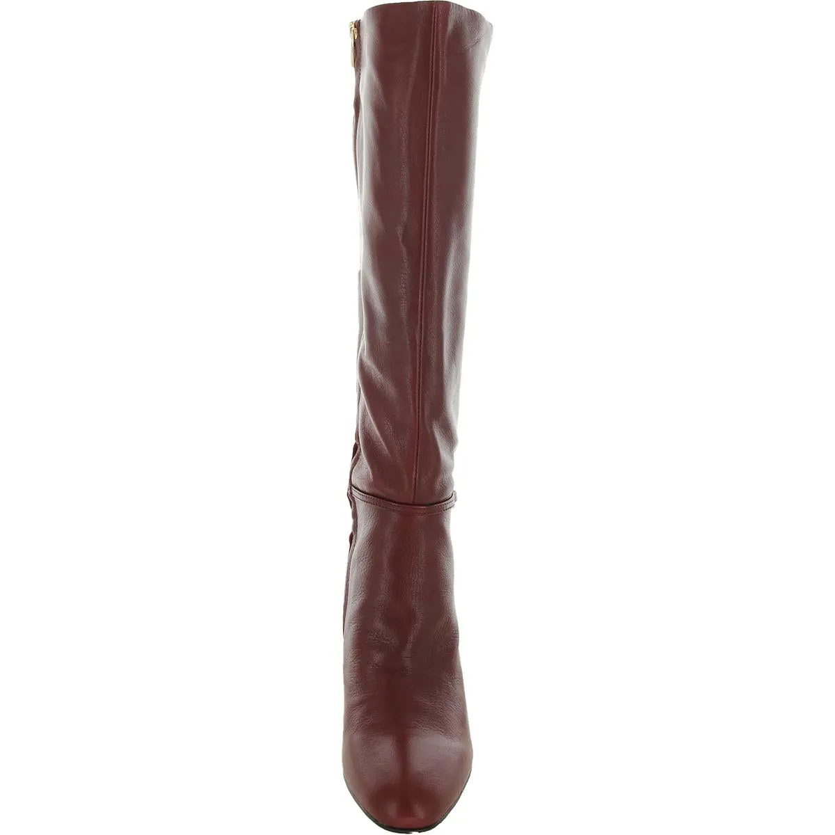 Palermo Womens Leather Block Heel Knee-High Boots