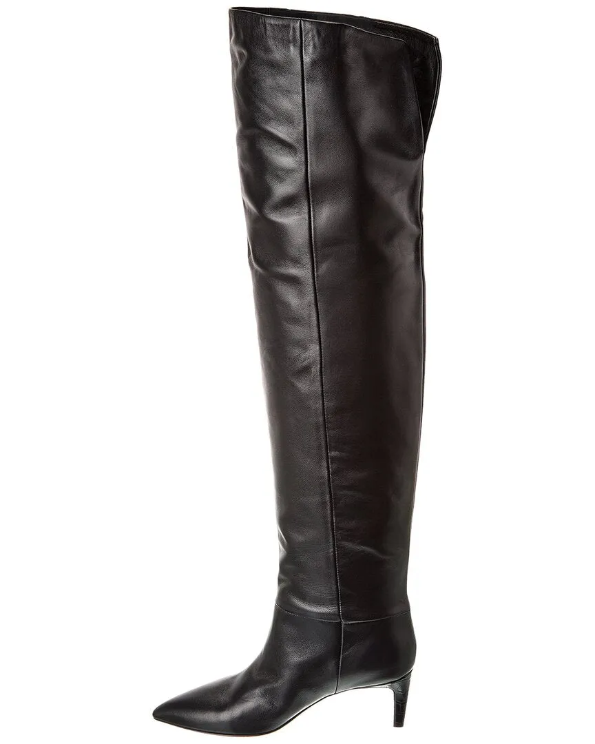 Paris Texas Stiletto Leather Over-The-Knee Boot