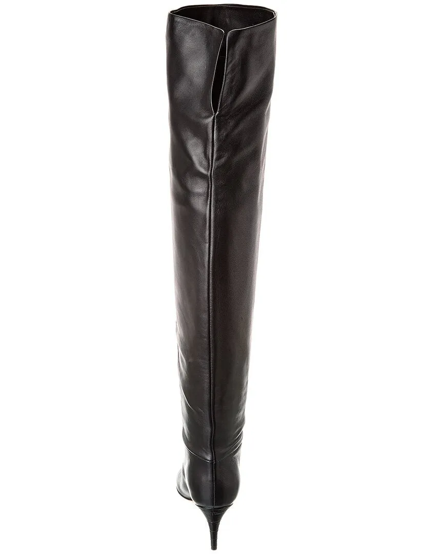 Paris Texas Stiletto Leather Over-The-Knee Boot