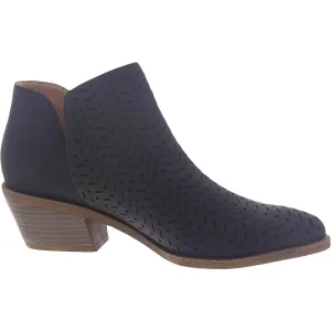 Payton Womens Faux Leather Ankle Chelsea Boots