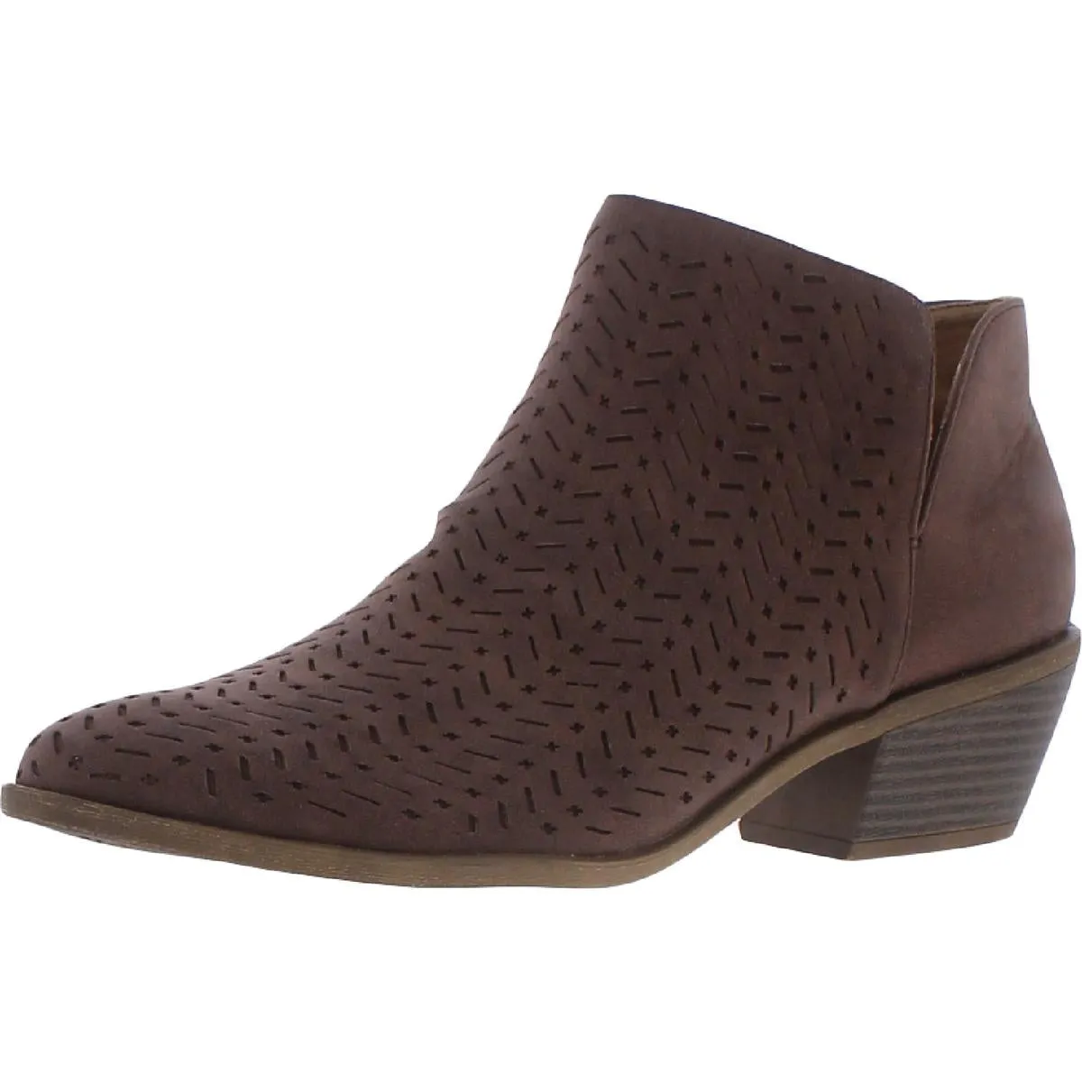 Payton Womens Faux Leather Ankle Chelsea Boots