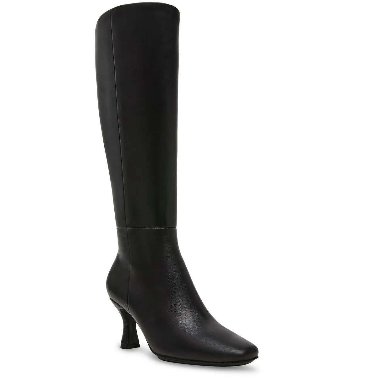 Perfection Womens Zipper Leather Knee-High Boots