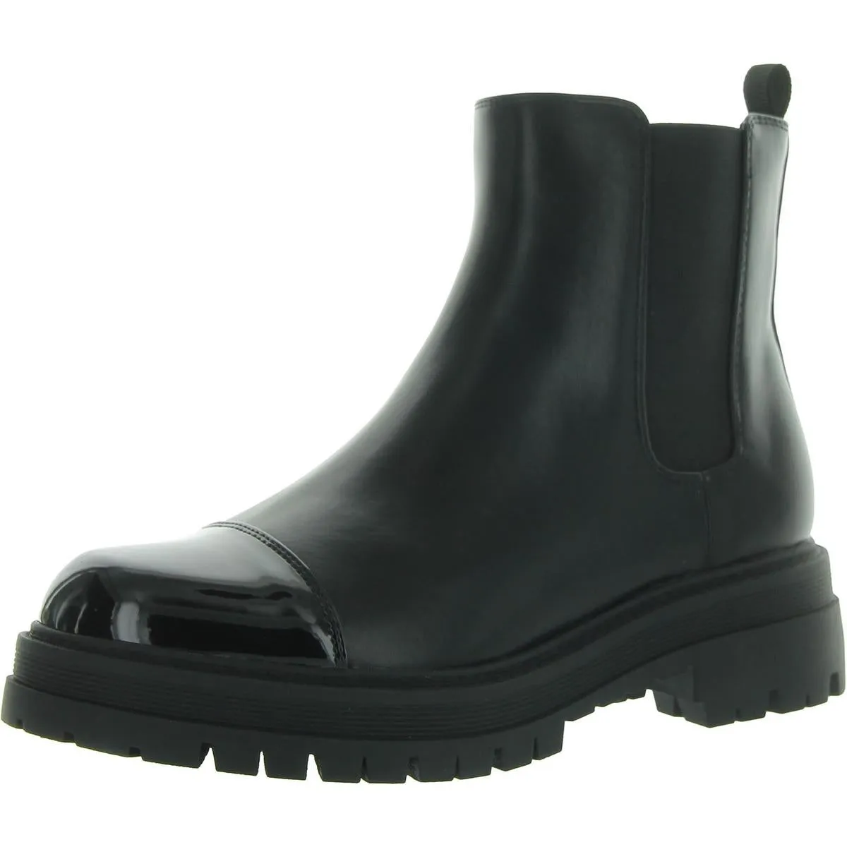 Pietror Womens Faux Leather Ankle Chelsea Boots