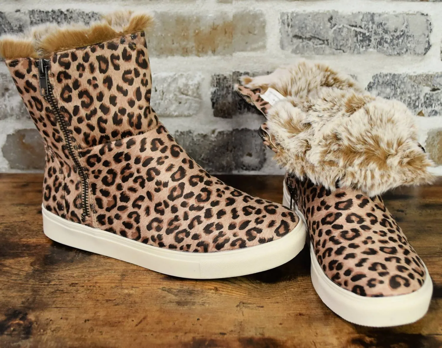 Plusher Booties In Leopard