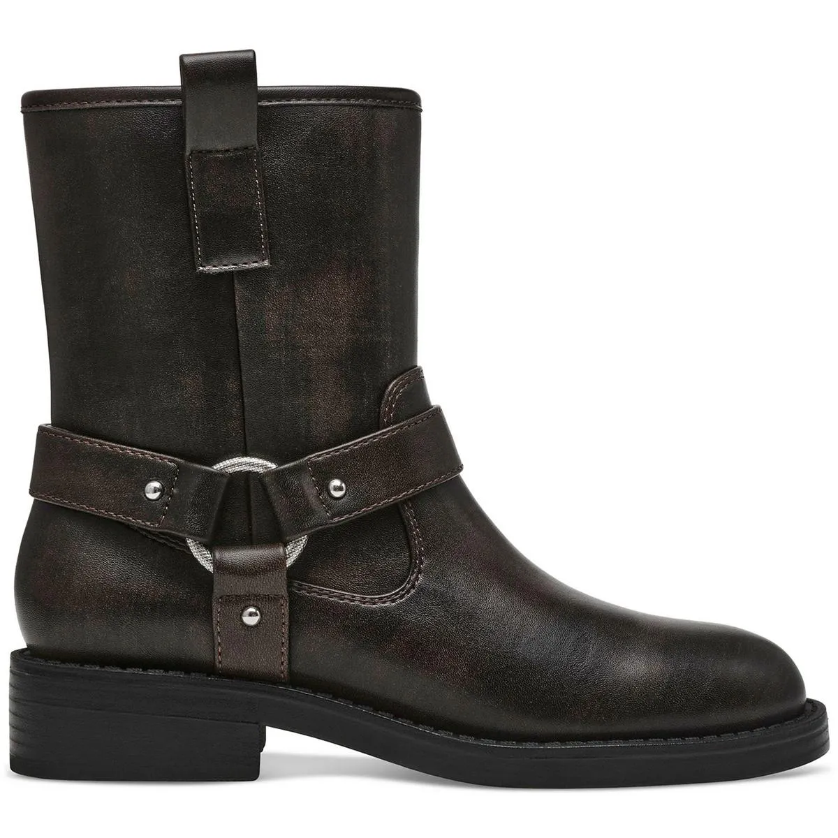 POCA  Womens Zipper Manmade Motorcycle Boots