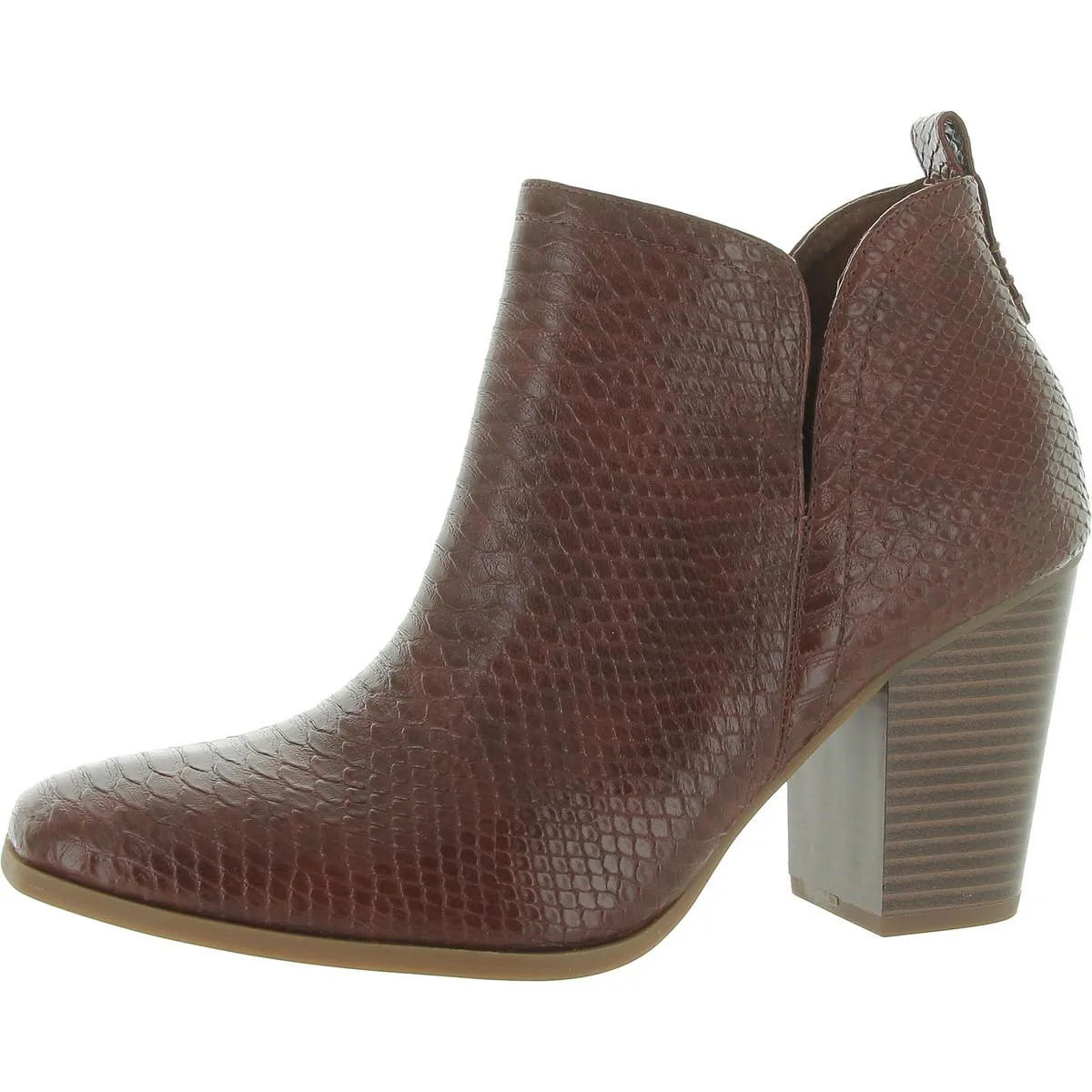 Polly Womens Faux Leather Padded Insole Ankle Boots