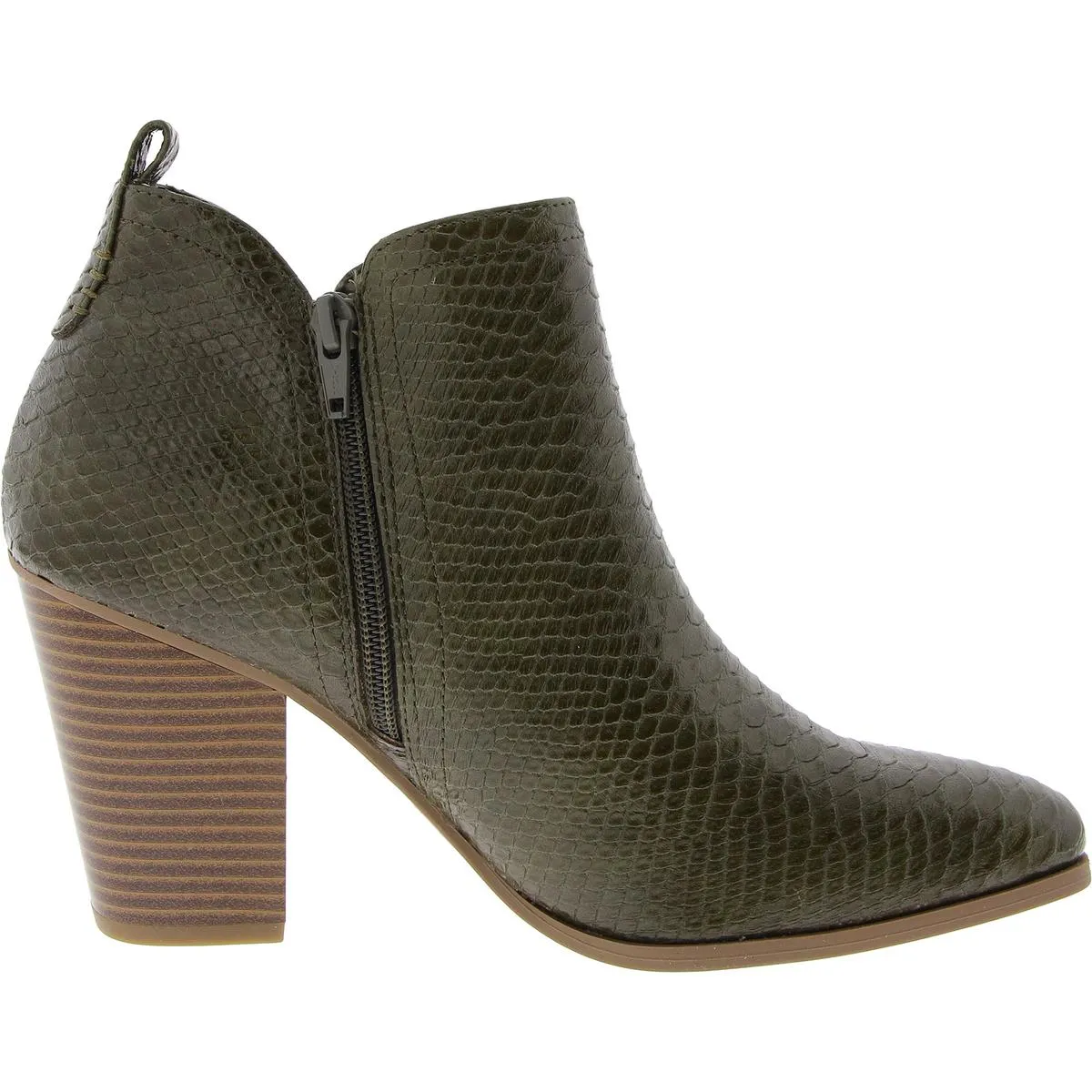 Polly Womens Faux Leather Padded Insole Ankle Boots