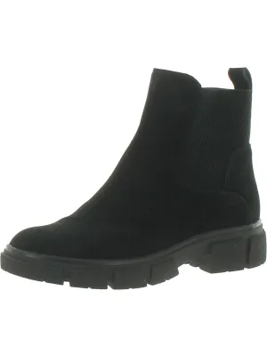 Priya Womens Suede Zip Up Chelsea Boots
