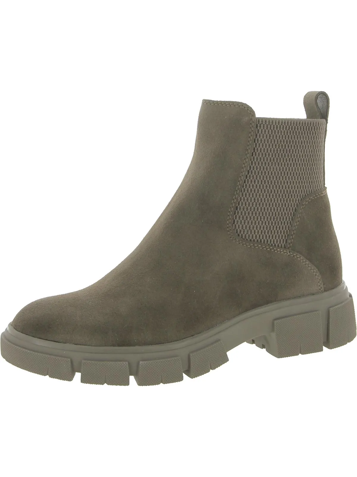 Priya Womens Suede Zip Up Chelsea Boots