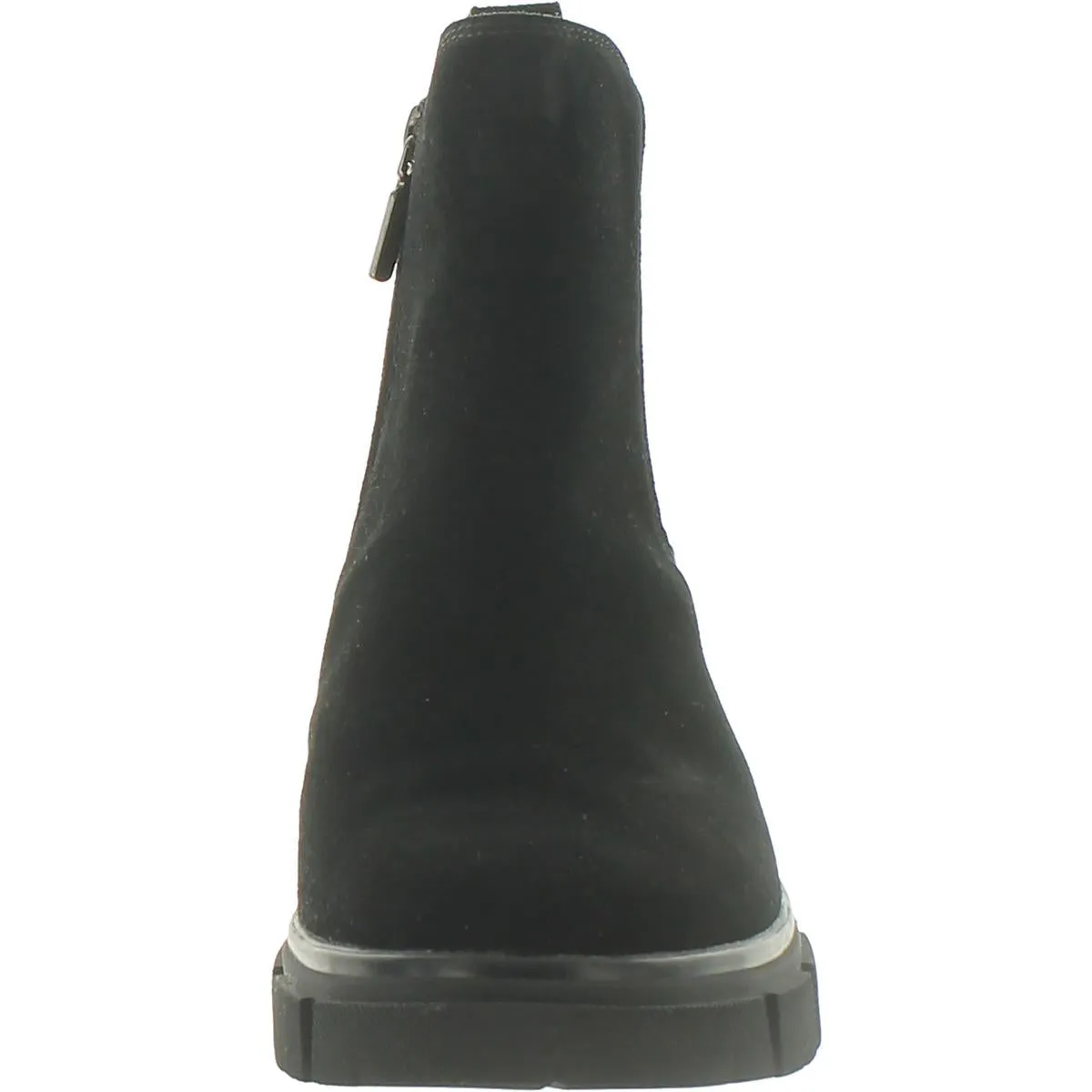 Priya Womens Suede Zip Up Chelsea Boots