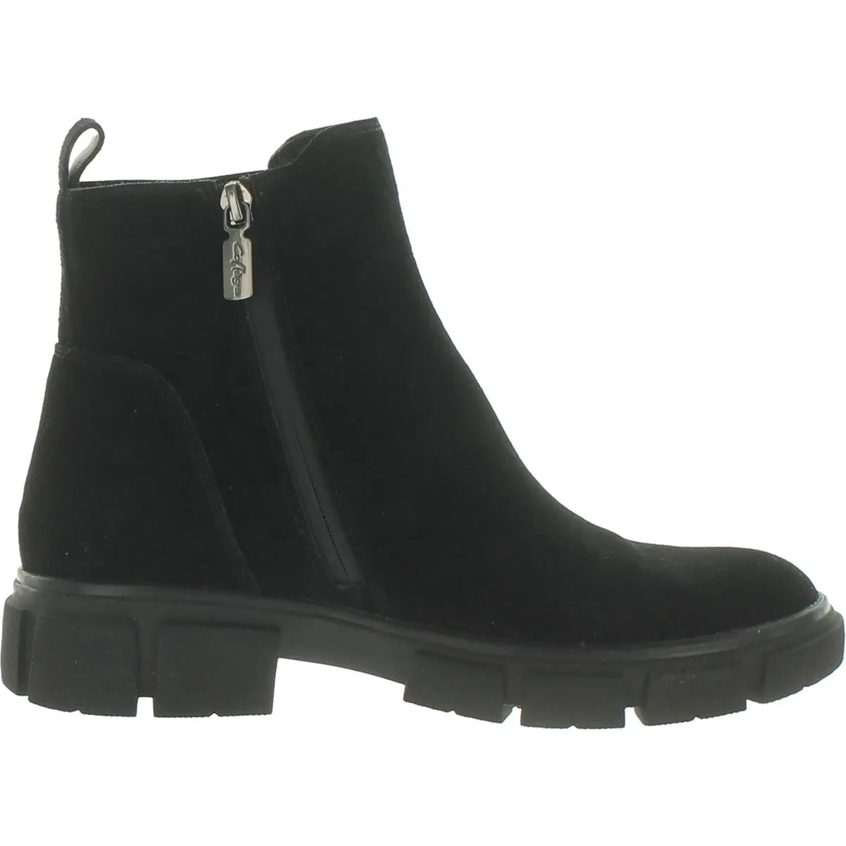 Priya Womens Suede Zip Up Chelsea Boots