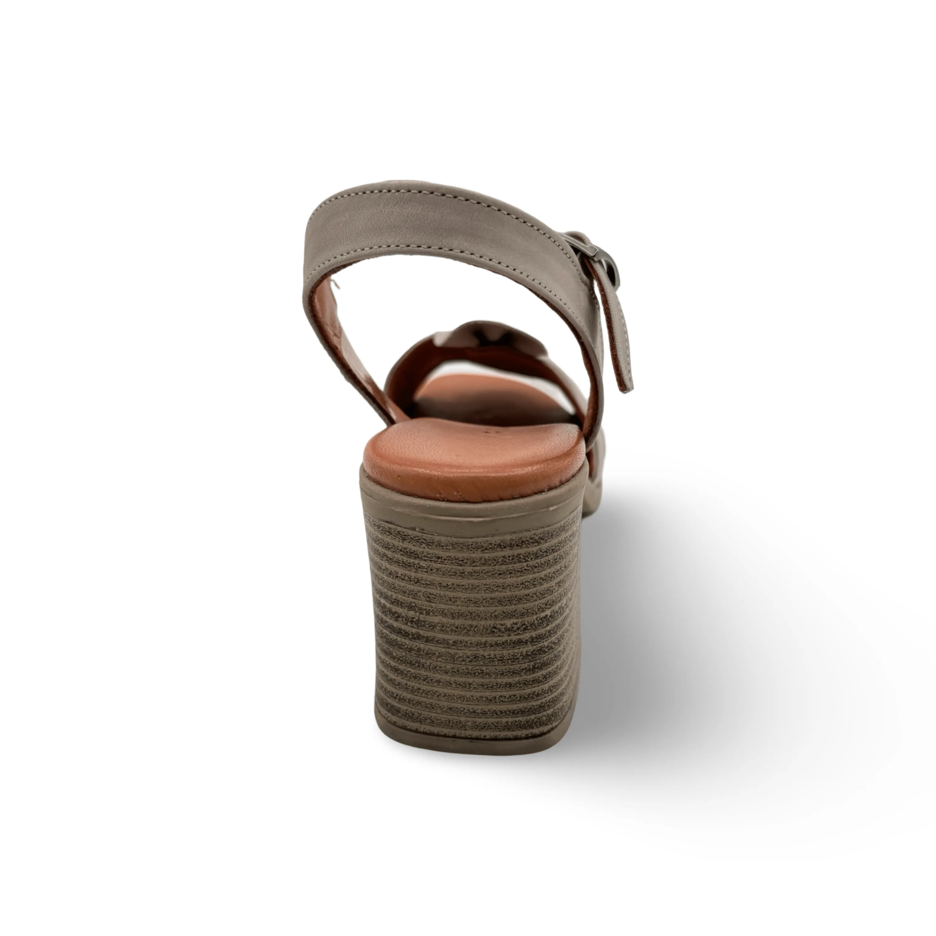 Quana Silver Grey Heel Sandal