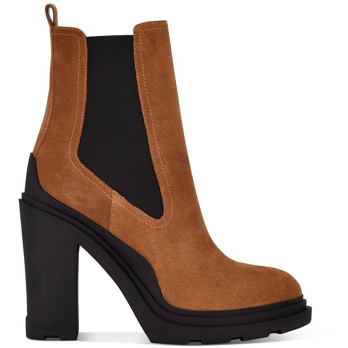 Ramio  Womens Pull On Leather Chelsea Boots