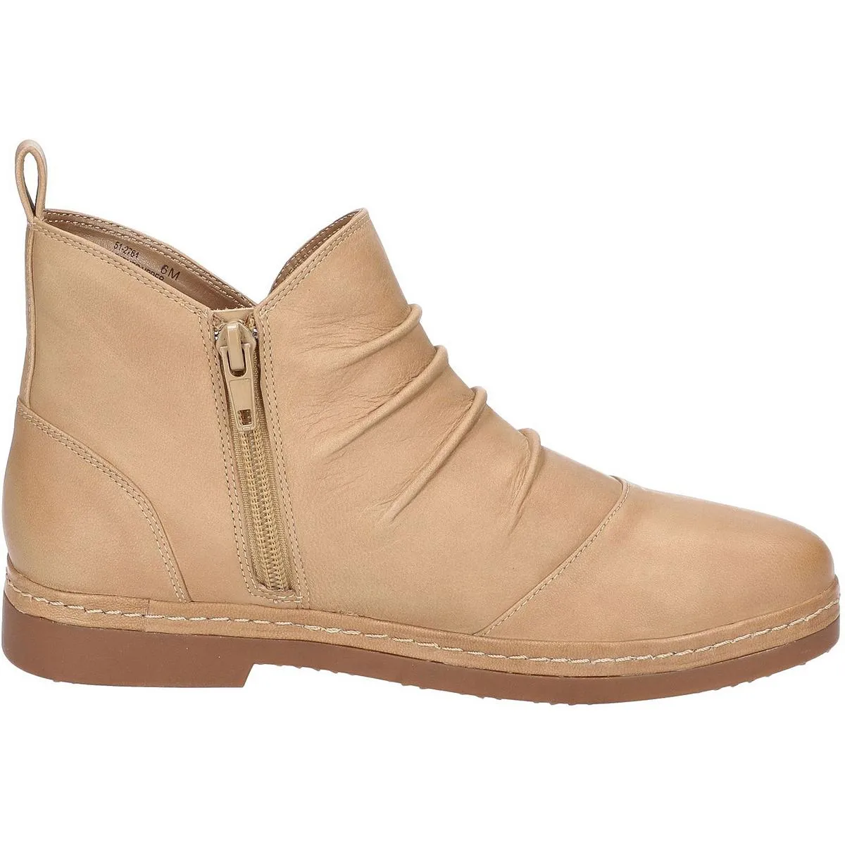 Raquel Womens Zipper Leather Booties