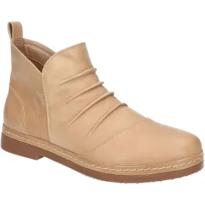 Raquel Womens Zipper Leather Booties