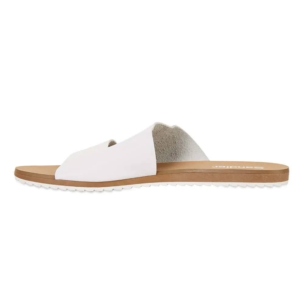 Rascal Slide in White Leather