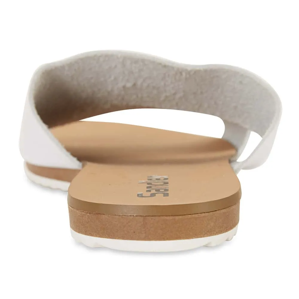 Rascal Slide in White Leather