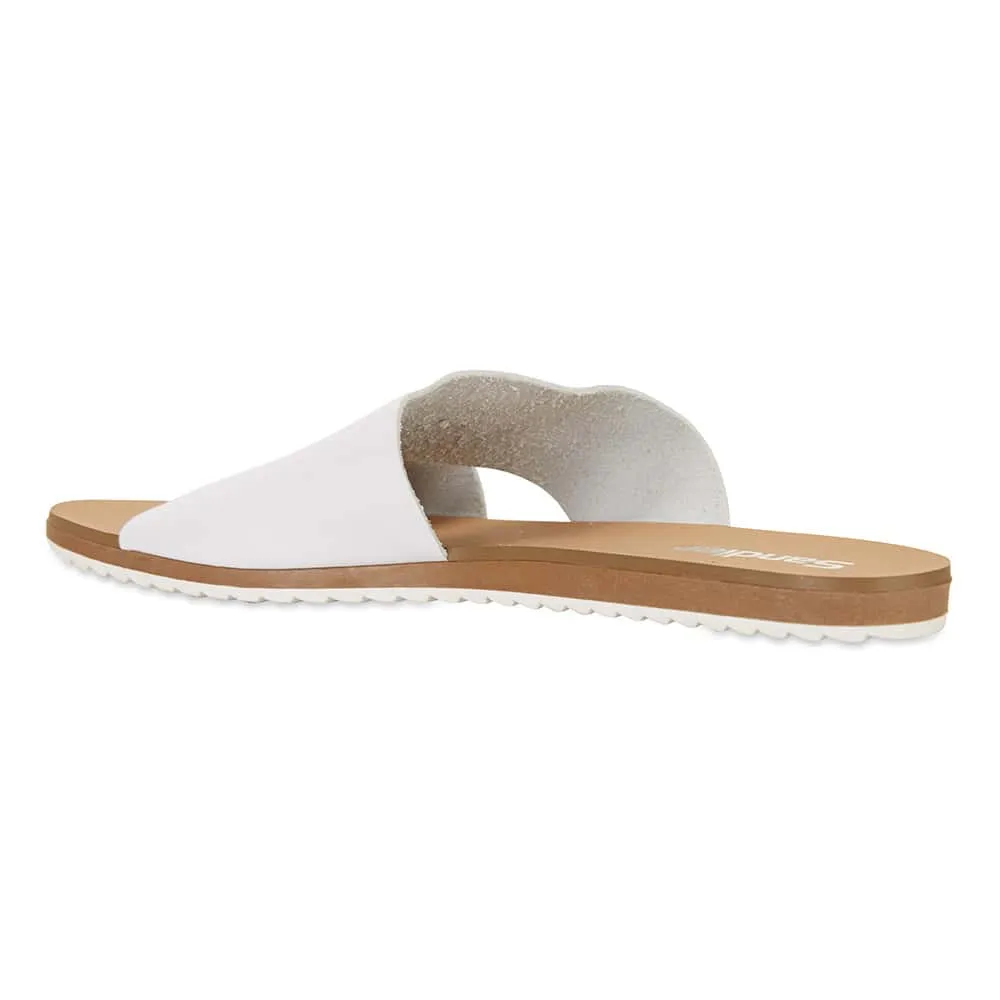 Rascal Slide in White Leather