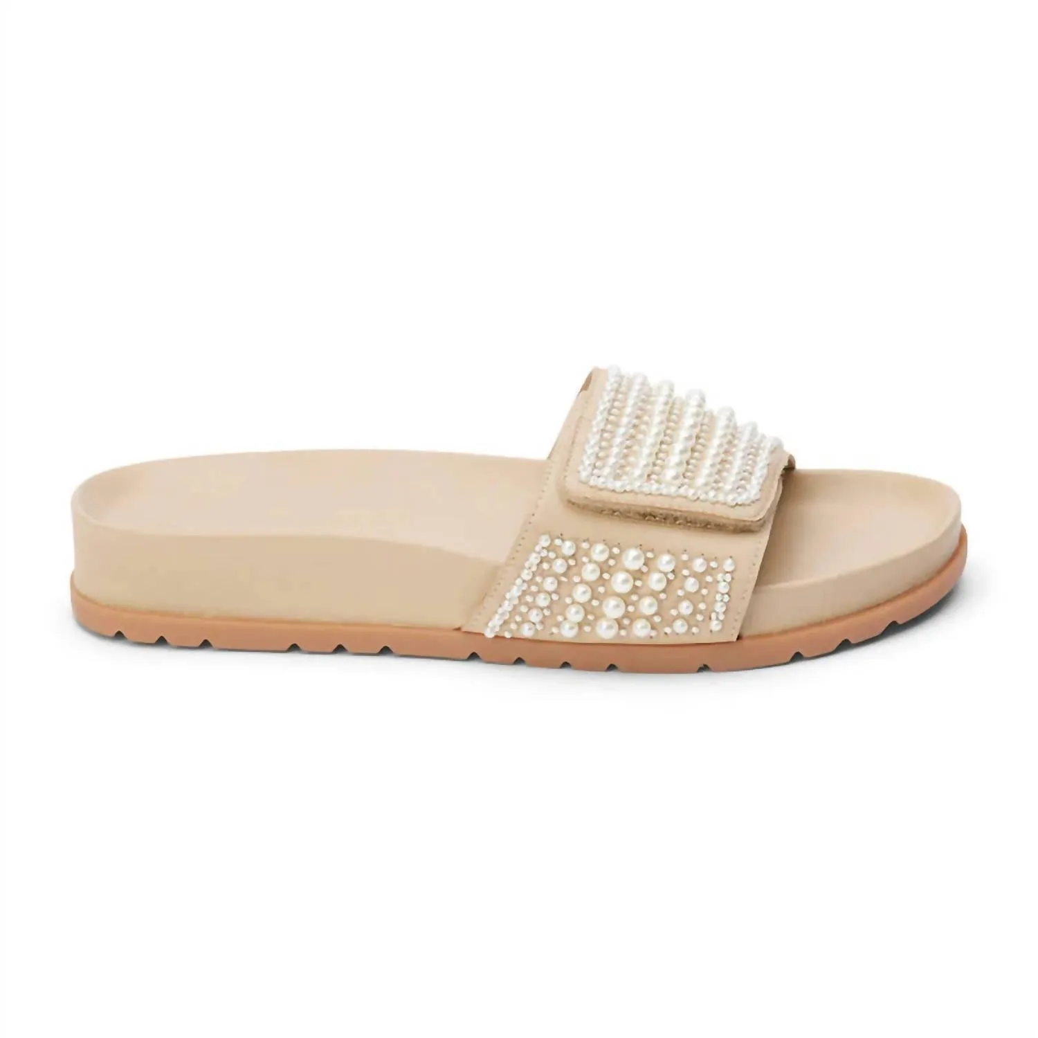 Reese Slide Sandal In Tan