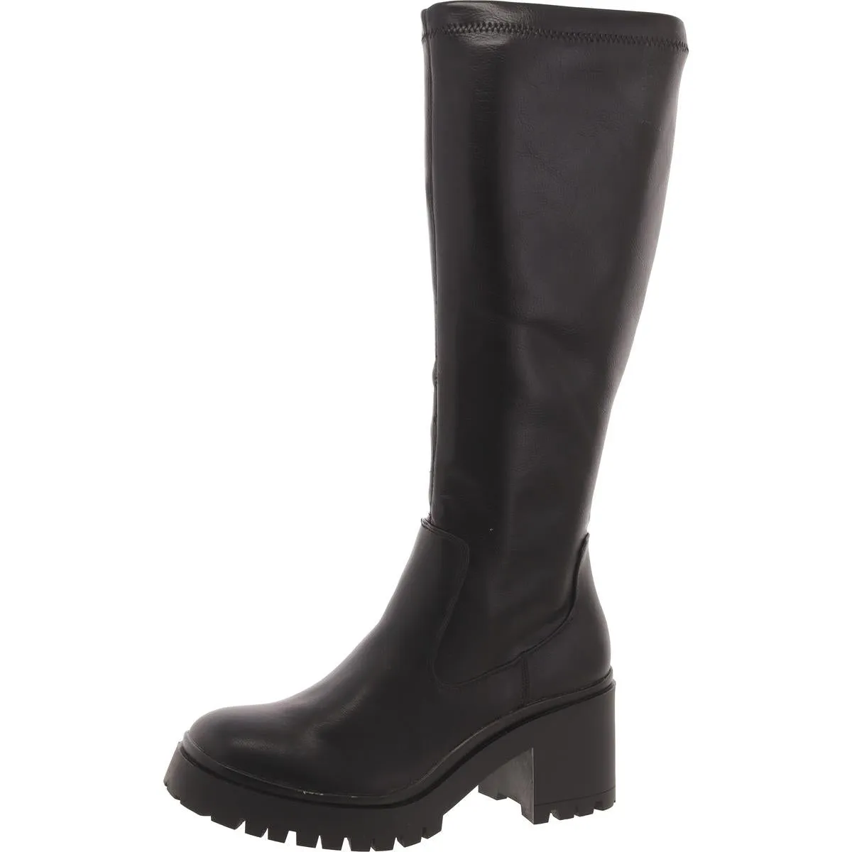 RIA Womens Leather Pull On Knee-High Boots