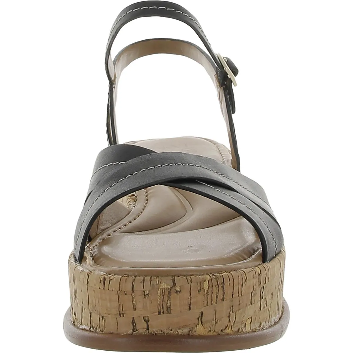 Rikki Womens Cork Open Toe Platform Sandals