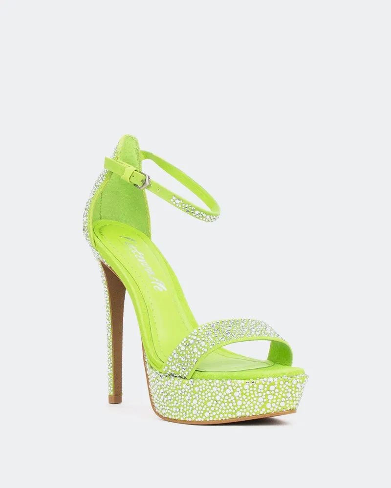 Rinna, Green Suede/Sude Vert