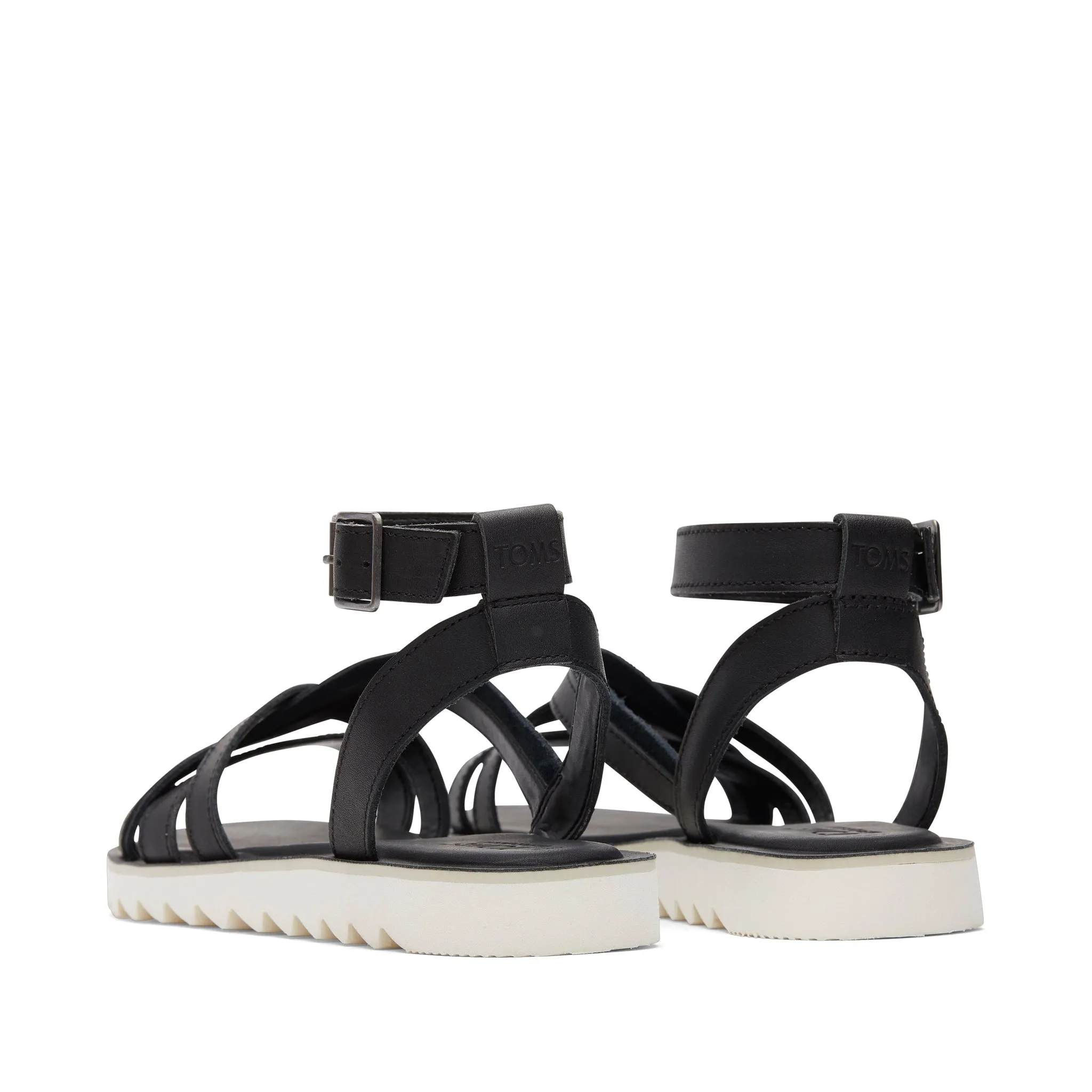 Rory Black Leather Sandal