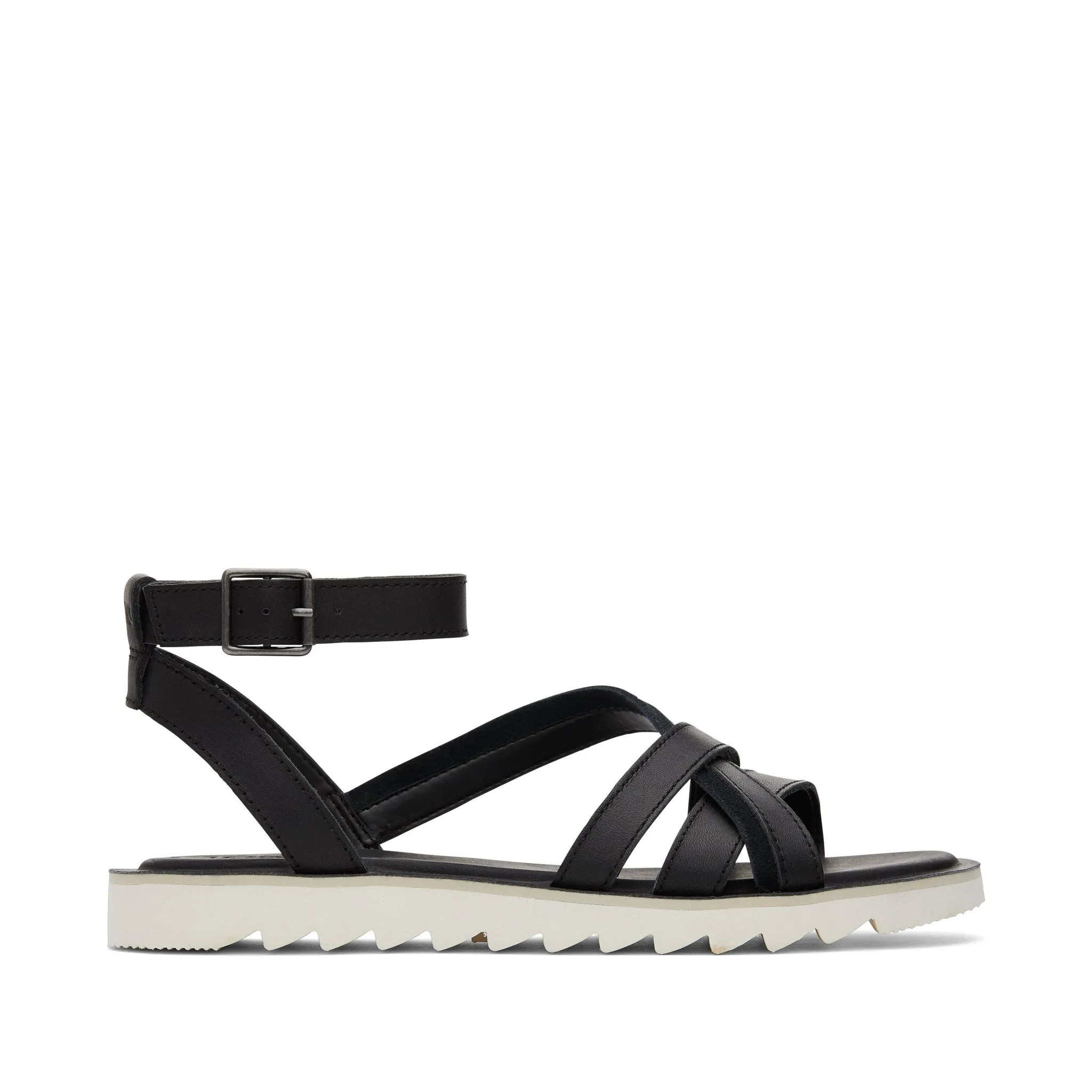Rory Black Leather Sandal